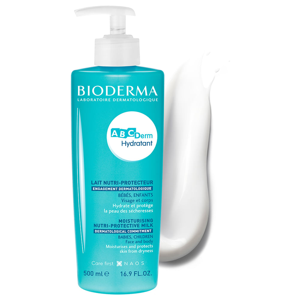 BIODERMA ABCDerm Sanfter Schaumreiniger - 2x1L Set Für Körper, Gesicht & Haare
