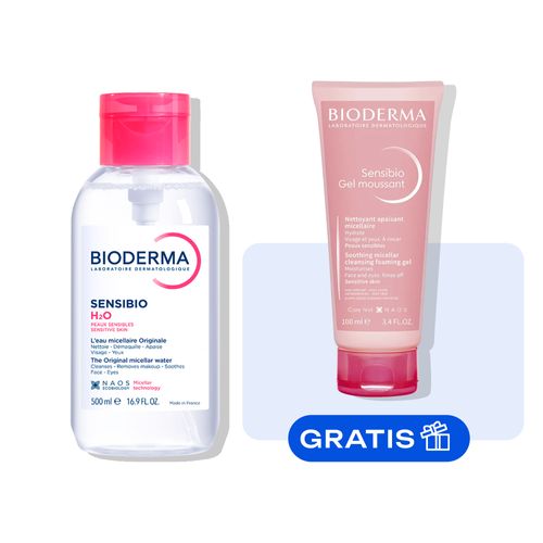 Kit Bioderma Sensibio H20 Agua Micelar GRATIS Sensibio Gel Moussant