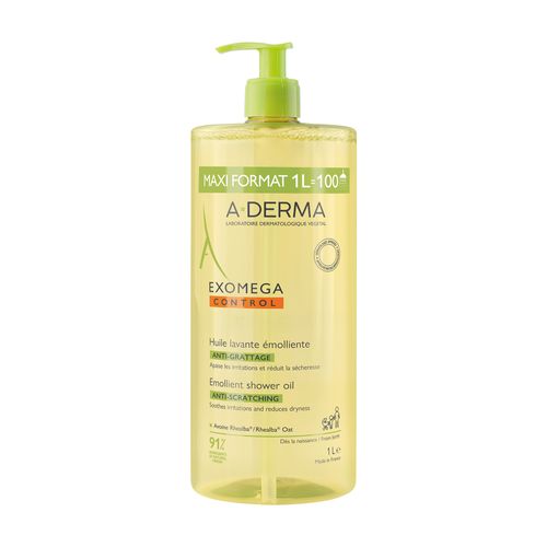 Aderma Exomega Control Baño Jabón Corporal  x 1 Lt
